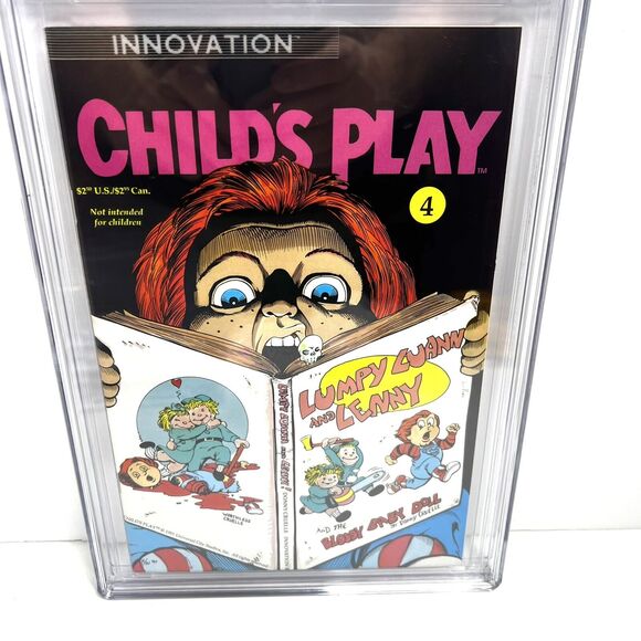 Child’s Play 4 #1 CGC 9.6 White Pages Innovation Comics 1991 Horror Chucky - Picture 3 of 4